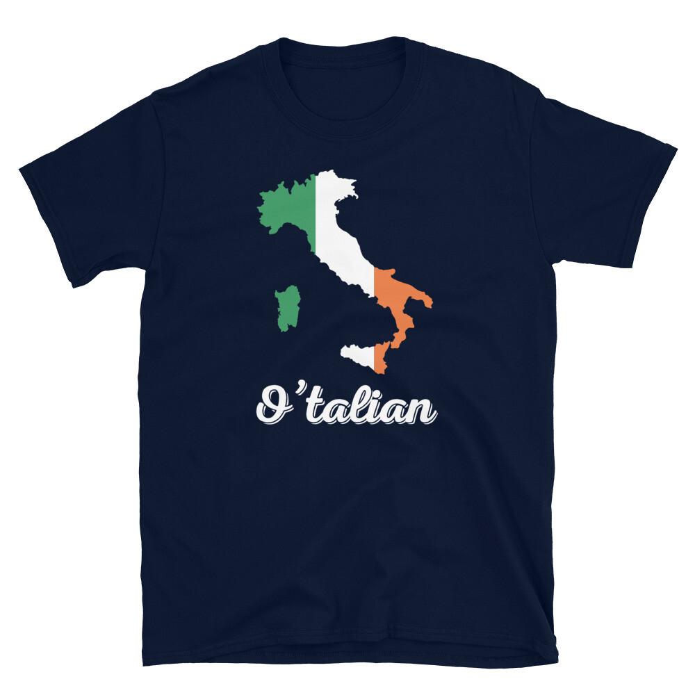 Funny Saint Patrick's Day Italy Irish O'talian Short-Sleeve Unisex T-Shirt