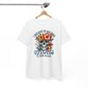 Ledig Kvick T-shirt | Smart Humor för Varje Tillfälle | Skjorta med Blommig Dödskalle