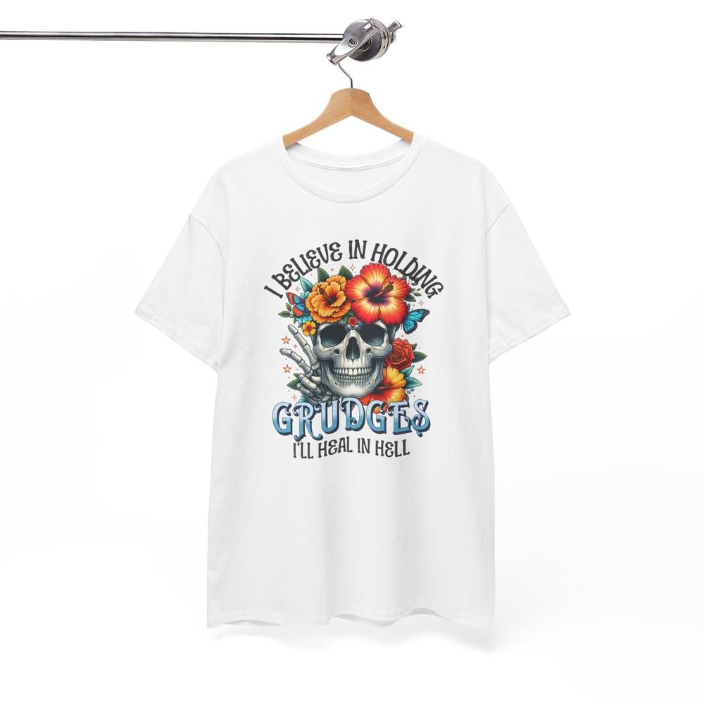 Casual Witty T-Shirt | Smart Humor for Every Occasion | Floral Skull Shirt