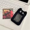 Cute Rabbit Plush Photocard Holder Photo Card Protective Cover Case Keychain Pendant 3Inch Photo Protector Stationery