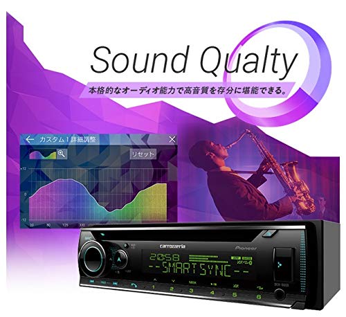 Pioneer Pioneer Audio 1D CD Bluetooth USB iPod iPhone AUX DSP Carrozzeria DEH-6600