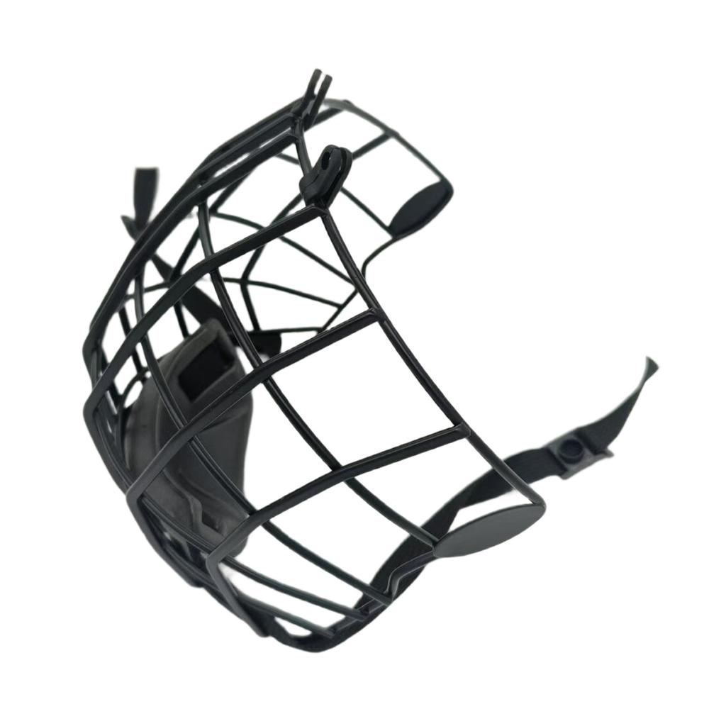 Voller Hockeyhelmkäfig, Hockeyhelm, Metallnetz-Gesichtsmaske, kratzfester Eishockeyhelm-Gesichtsmaskenkäfig für Jugendliche und Erwachsene