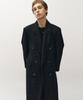 Noirer Fancy Tweed Double-Breasted Coat (Black)