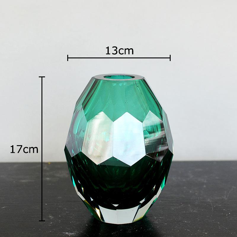 Amber Colored Glass Vase Transparent Glass Flower Pots Desk Decoration Flowers Arrangement Floral Vases Room Aesthetic Decor