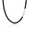 hyeres-lor H Edition (W) Ball Black Onyx Bead Necklace HL6N46629WB420