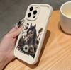 Flower horse is suitable for iphone17pro mobile phone case Apple 15 anti-drop 14 foreign trade 13promax new 16x