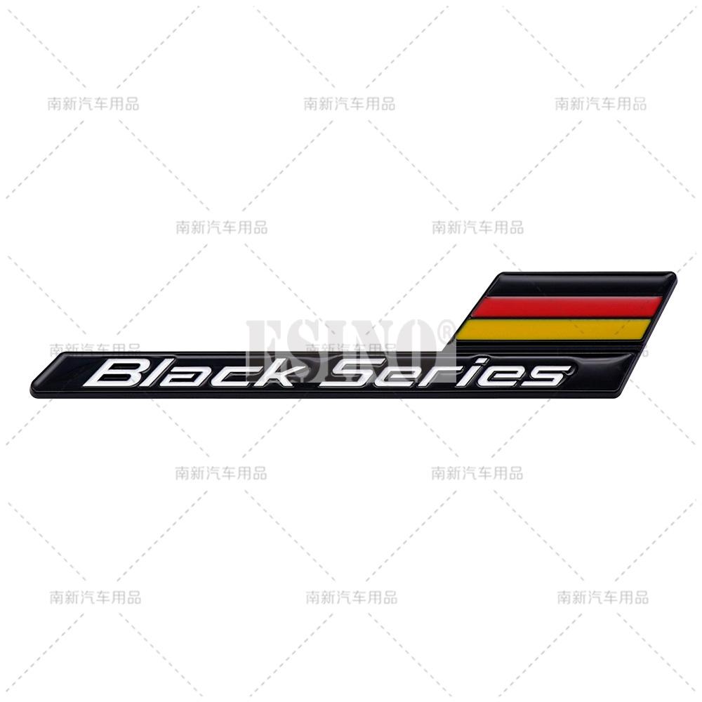 Black Series 3D Metal Adhesive Emblem Rear Fender Body Badge Auto Accessory for Mercedes Benz GT C63S A35 E63 S63