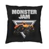 Monster Truck Monster Jam Cushion Cover 45x45 Decoration 3D Printing Throw Pillow Case for Car Double Side