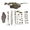 Dinosaurierskelett Cooles PVC Realistisches T-Rex-Skelettmodell Ornament für Geschenk Heimdeko