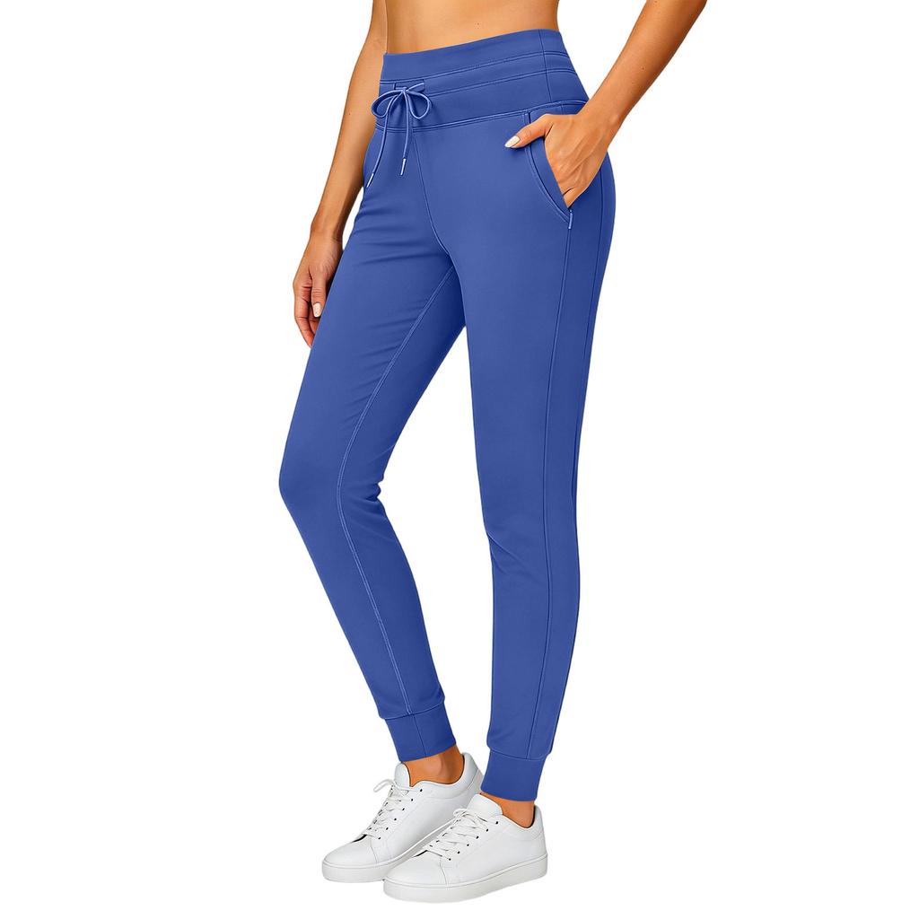 Women’s Jogger Sweatpants with Drawstring Waist and Side Pockets Athletic Fit Casual Lounge Pants for Daily Wear