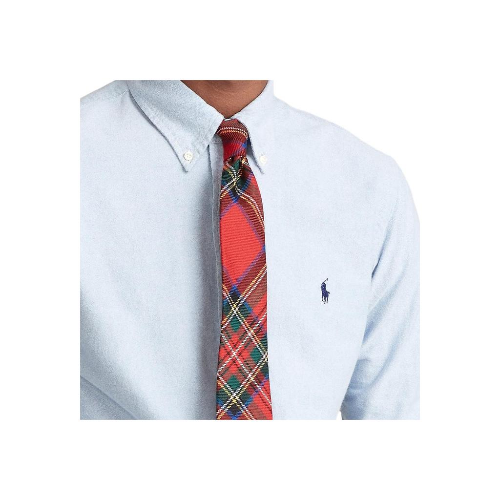Polo Ralph Lauren Pony Embroidered Single-Breasted Long Sleeve Shirt Men shirts Blue MNPOWOV16820053-400