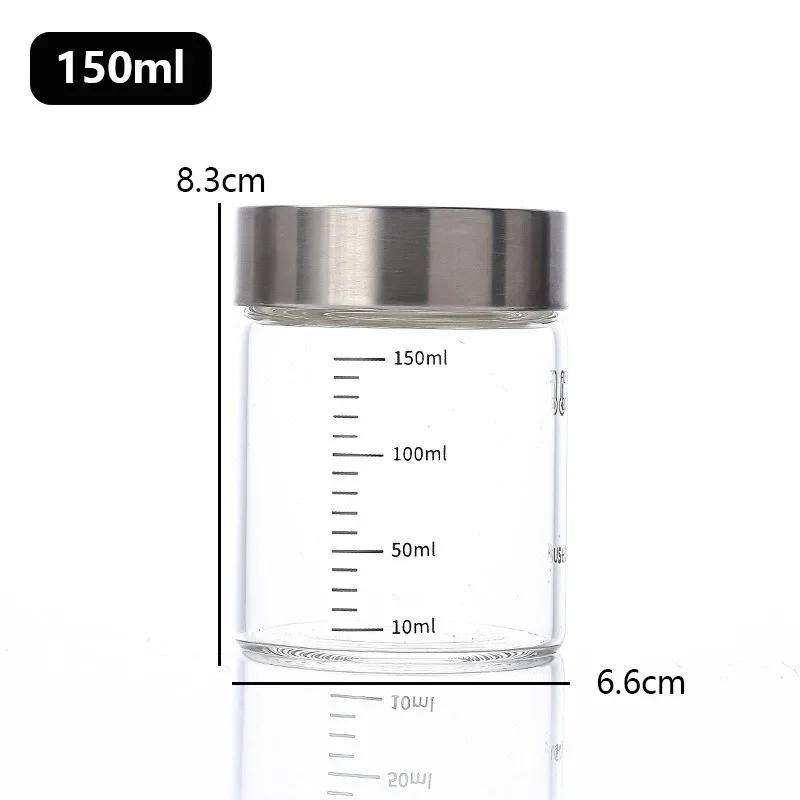 High Borosilicate Glass Bottle Coffee Cup Leak-proof Brewing Wine Bottle with Scale High Temperature Resistance Liquid Container