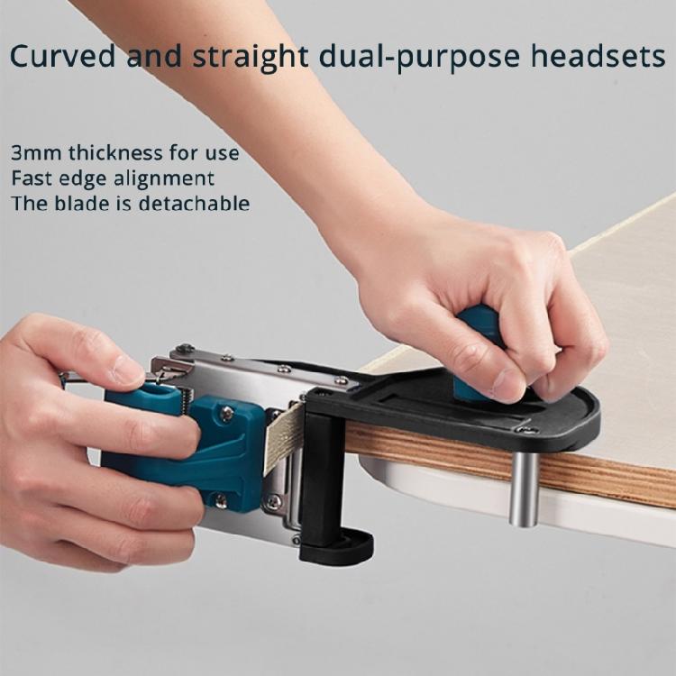 Manual Edge Banding Trimmer Machine Curved Straight Edge Bands Cutter Tool for Plastic, PVC, Plywoods Woodworking Tool