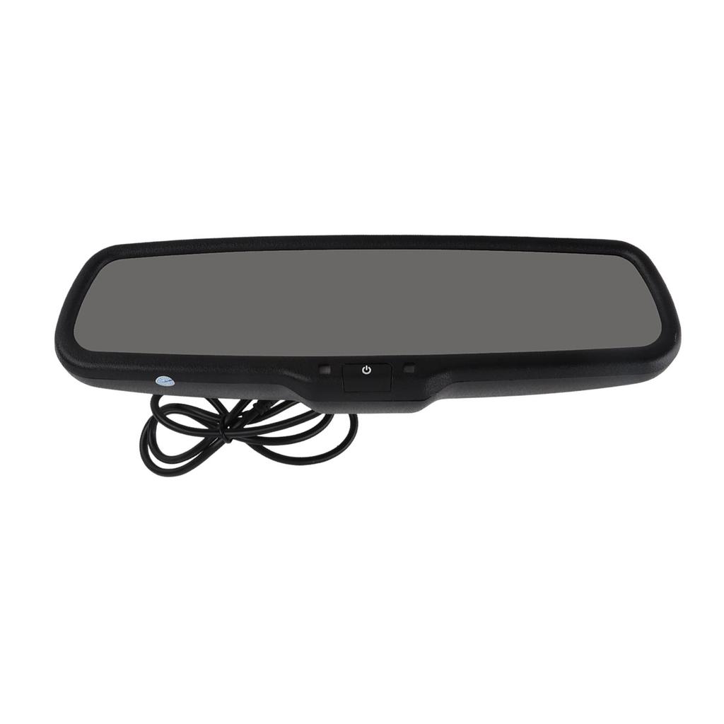 Car Rrview Mirror Monitor, 4.3 Inch Auto Dimming Car Rrview Mirror Monitor with Bracket Black Rrview Monitor for Car