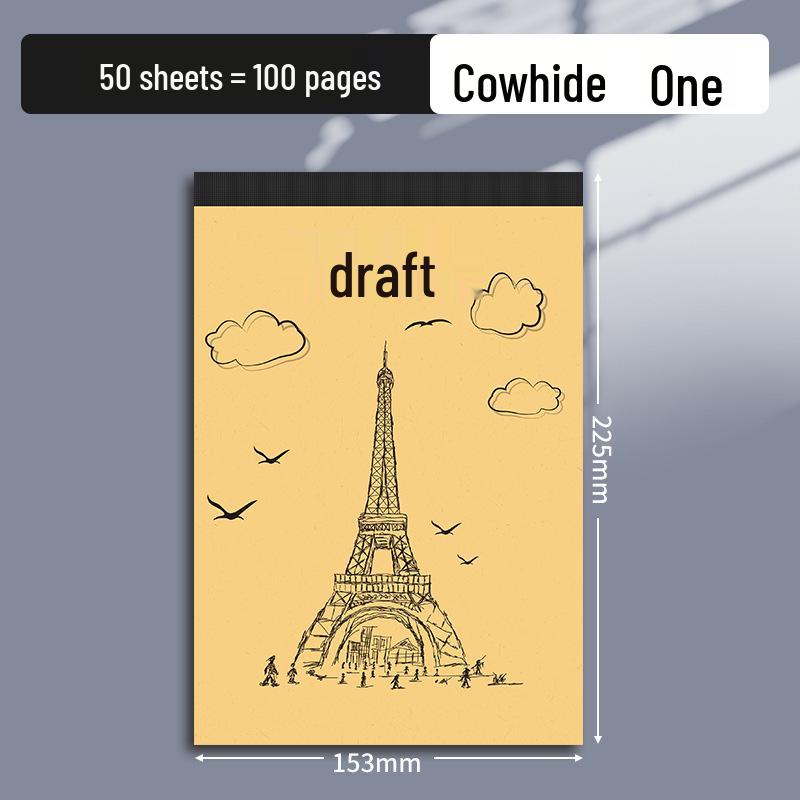 

Thick Kraft Paper Draft Book for Student Math Calculations - Blank Paper for Postgraduate Exams
