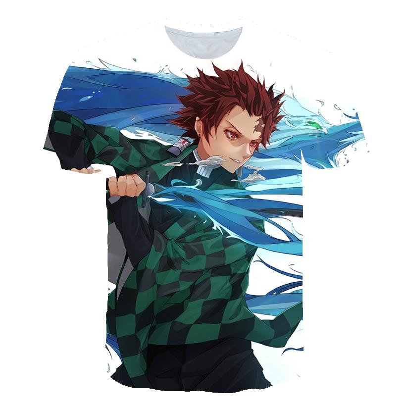 

Футболки для мальчиков и девочек с 3D принтом «Убийца демонов», новые летние футболки с короткими рукавами, костюмы, топы с круглым вырезом в стиле аниме, футболки, детская одежда 160