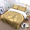 Da Vinci Vitruvian Symbols Bedding Set Bedding Set (1 Duvet Cover, 2 Pillowcases, Duvet Not Included)