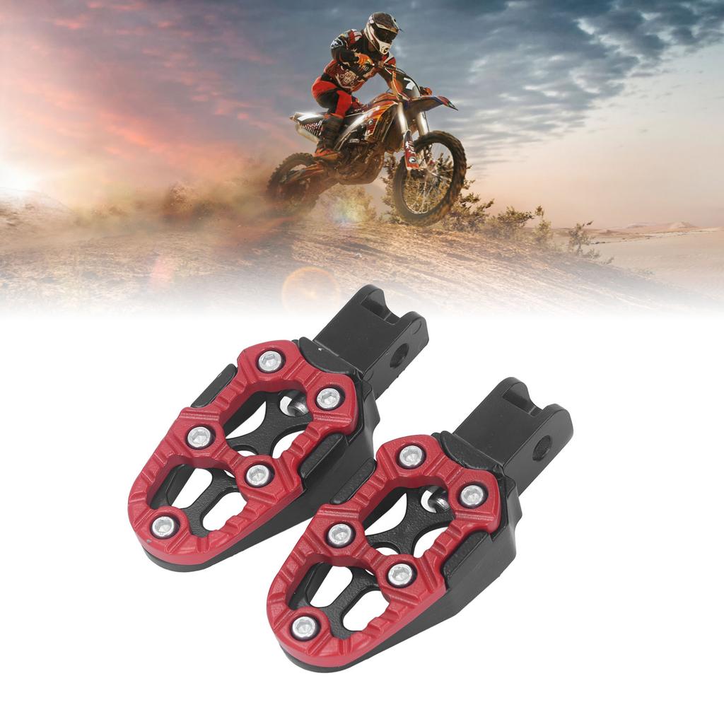 Motorcycle Foot Pegs Aluminum Alloy Fadeproof   Anti Slip Motorcycle Rear Foot Rest Pedal