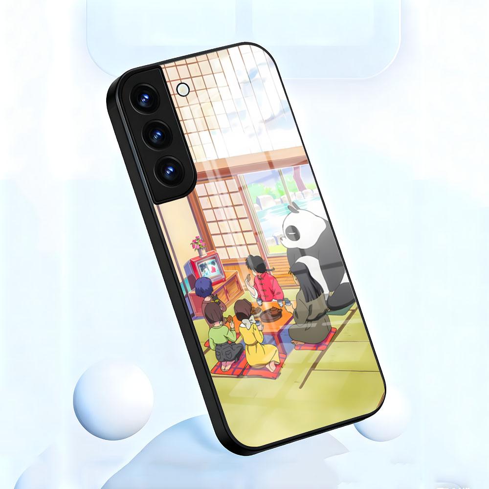 Cartoon R-Ranma 1 2 Phone Case For Samsung S26 S25 S24 FE S23 S22 S21 Plus S20 Ultra Note20Ultra Black Glass Cover
