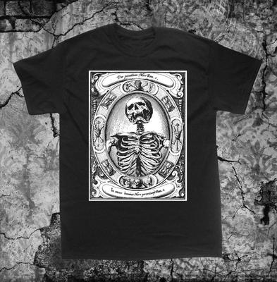 230 г/м² 100% хлопок Memento Mori Shirtalexander Mair Remember Death Skull Occult Gothic Skeleton Medieval Evil Wicca Witchcraft Voodoo Seal Sigil Coat XXXXL