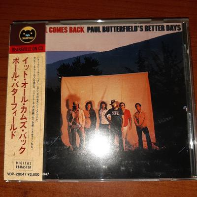 CD PAUL BUTTERFIELD'S BETTER DAYS - It All Comes Back VDP28047 Bearsville 1988 Japan Rock Begagnad