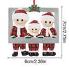 Christmas Ornament 2D Flat Family Name Greeting Tree Ornament Festive Decor Collectible Hanging Ornament Personalized Gift