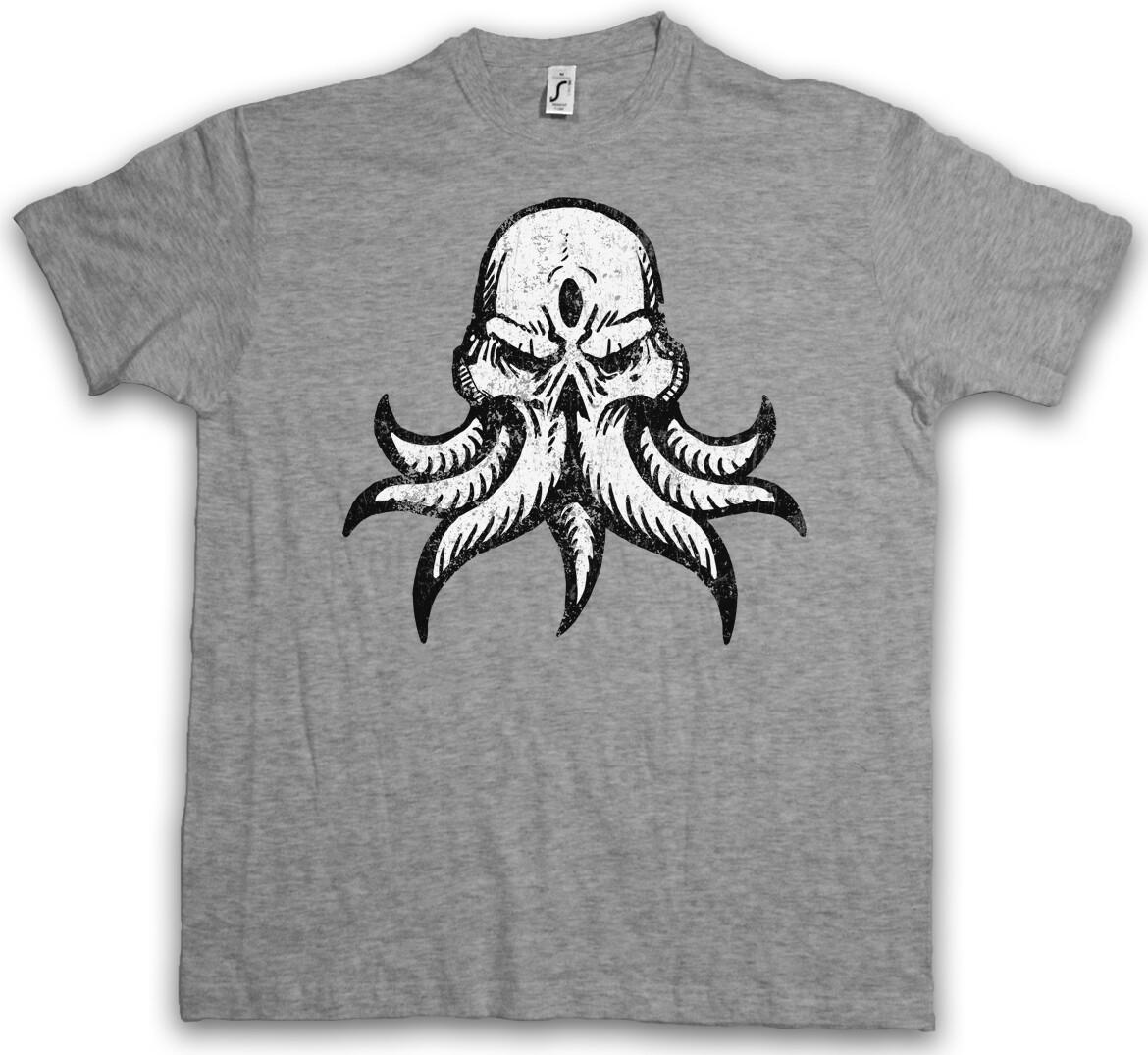 CTHULHU INSMOUTH T-SHIRT Wars Horror Arkham H.P. Miskatonic- XXL