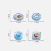 4Pcs/Set Dollhouse Miniature Simulation Koi Fish Tank Dolls House Round Fish Tank Model Dollhouse Mini Furniture Decoration