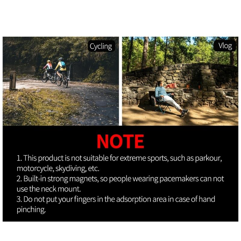 Magnetische Nackenhalterung für GO 3 Kamera Praktische und Flexible Magnetische Brusthalterung mit Lanyard 22cm-42cm Einstellbar