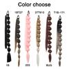 Synthetic Long Bubble Ponytail Extensions Soft and Elastic Puff Ponytail Wrap Around Hair Tie Straight Ponytail For Women Daily Use