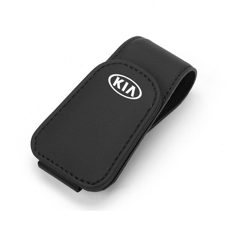 Car Leathers Glasses Clip Sun Visor Sunglasses Card Box For Kia Sportage Ceed Picanto Rio ProCeed Forte K7 K5 K8 K3 K9 Morning BK7