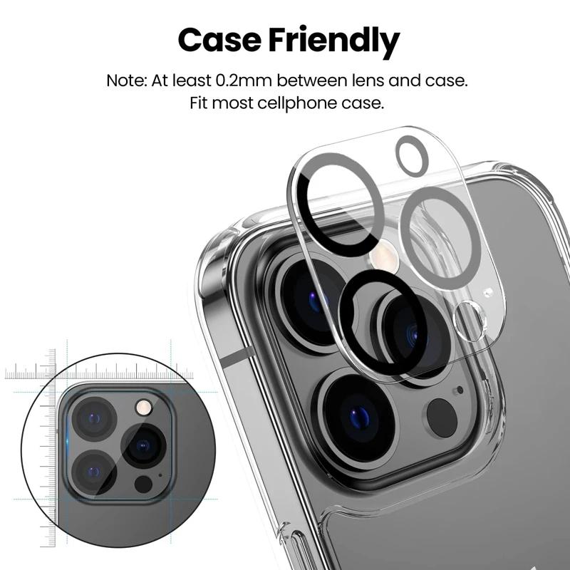3PCS HD Tempered Glass Camera Lens for IPhone 17 Pro Max Camera Lens Screen Protector Film for IPhone 17 Air Pro Max Lens Glass