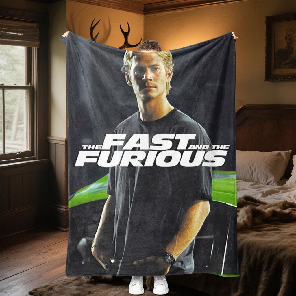 Fast Furious Action Blanket Soft And Portable All Season Home Bed Sofa Blanket Office Travel Nap Break Warm Blanket