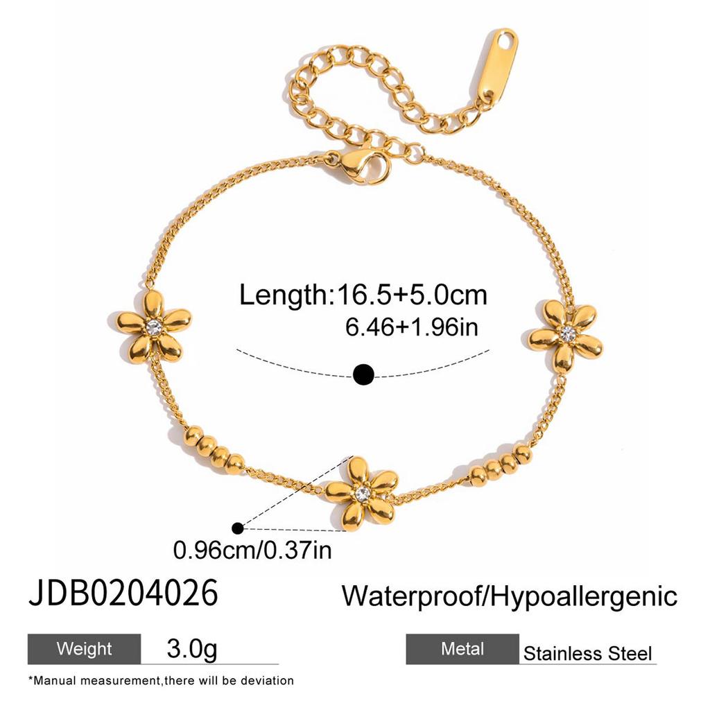 Stainless Steel Zirconia Bracelet - Luxurious High-end Appearance Level Titanium Steel Jewelry Piece