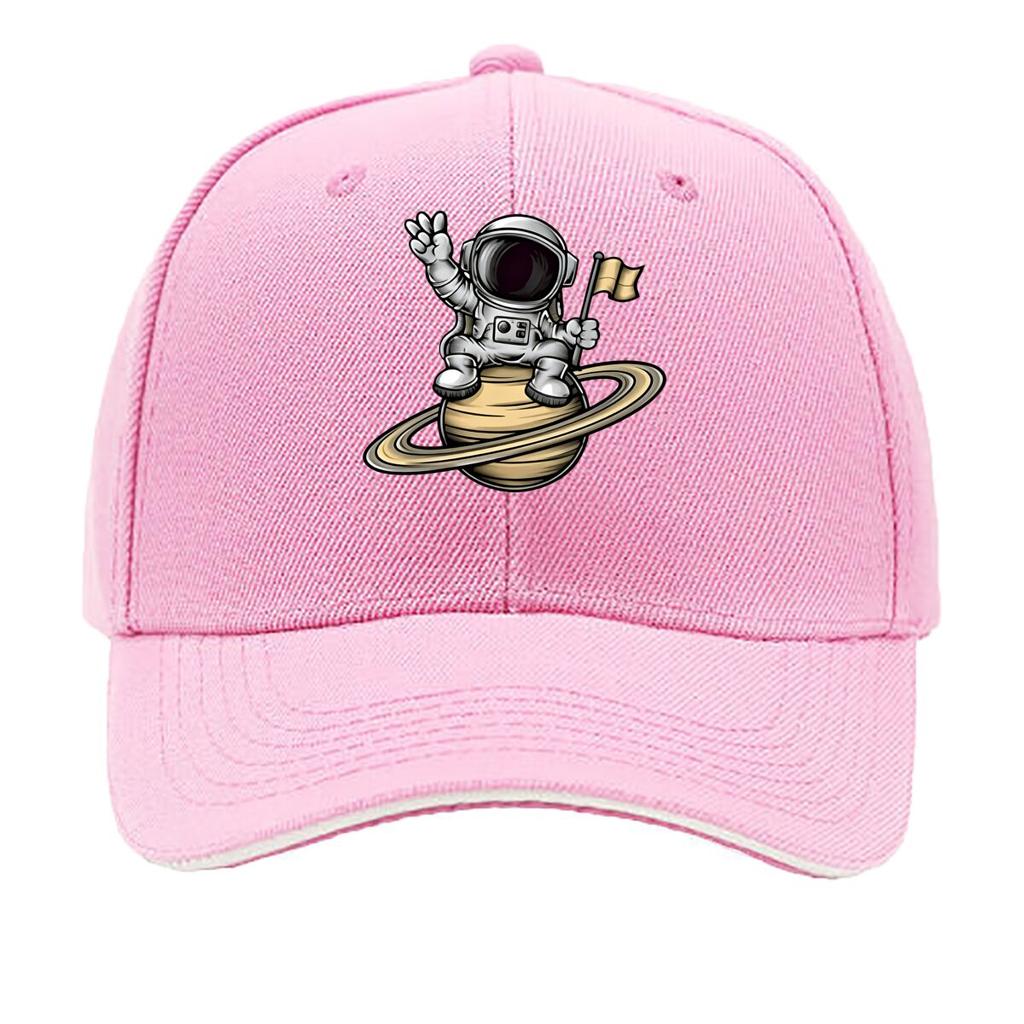 Unisexs Vintage Astronaut Print Adjustable Hat Casual Fashion Accessory Lightweight Hand Wash Only Sandwich Baseball Cap