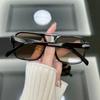 New Square Double Beam Pilot Sunglasses Personalized and Trendy Multi-color Driving Cycling Tourism Street Photography Glasses