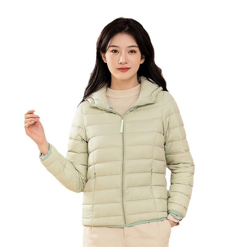 Down Jacket Women's High-end New Short Light and Thin Thickened Warm Slim Duck Down Fashion Coat