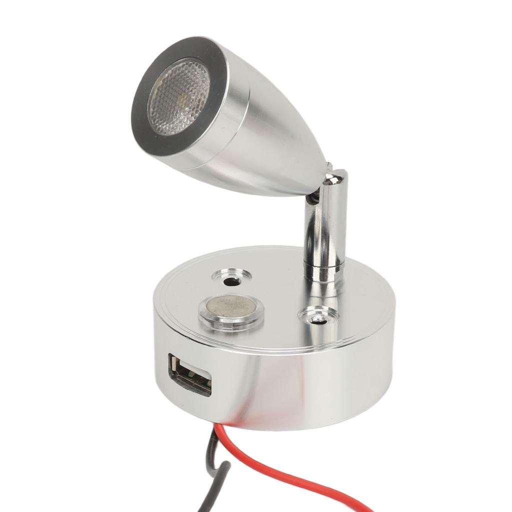 DC 10?30V RV Reading Lamp Touch Control Adjustable Brightness Interior Bedside Book Lamps LED