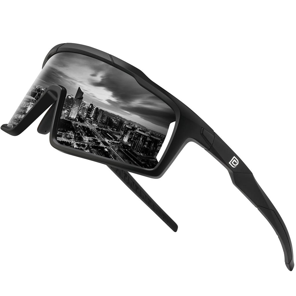 DUCO Men's Polarized Sports Sunglasses with UV400 Protection for Cycling, Baseball, Tennis, Driving, Running, Fishing, Golf, Marathons, and Skiing,