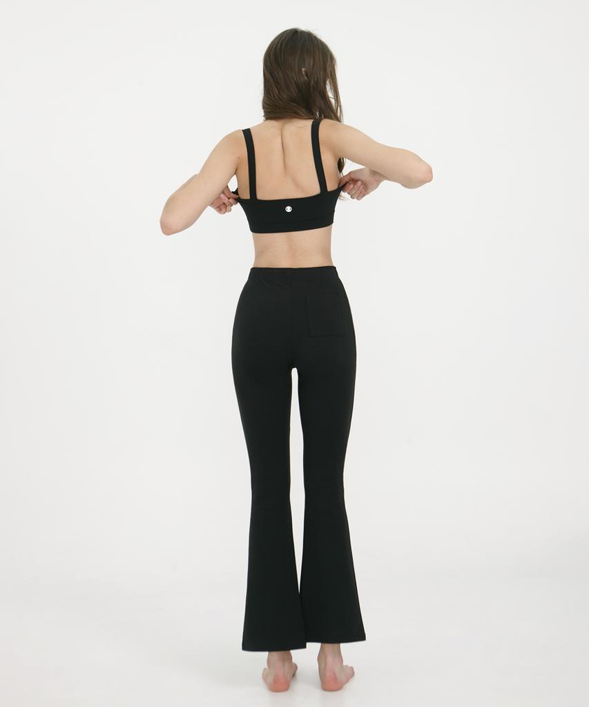 Debiweeo Comfortable Bootcut Pants Devi-B0060-Black