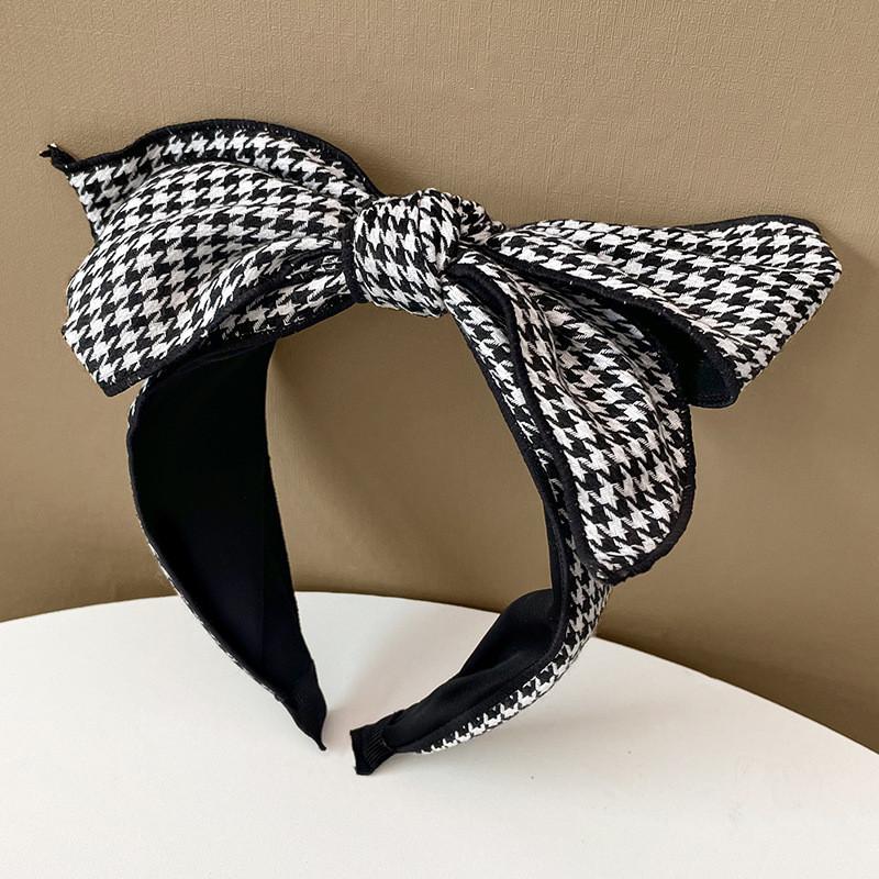 Women Headpiece Big Top Bow Knotted Headband for Female Shopping Party Holiday Head Hoop Classic Swallow Gird Hairband