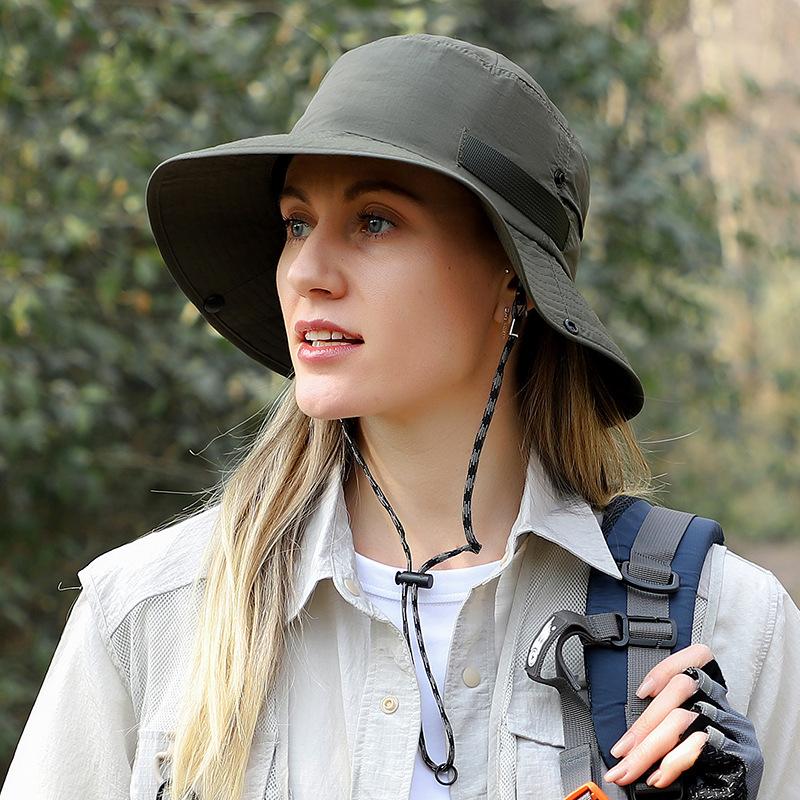 Unisex Sonnenhut für Männer Frauen Breitkrempiger Fischerhut Kappe zum Wandern Camping Angeln Safari Bergsteigen Auch geeignet für Reisen & Strandurlaub