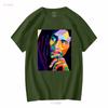Bob Marley Art T Shirt Music One Love Shirts Movie Reggae Jamaica Long Or Short Sleeves Vintage Washed Comfortable Unisex