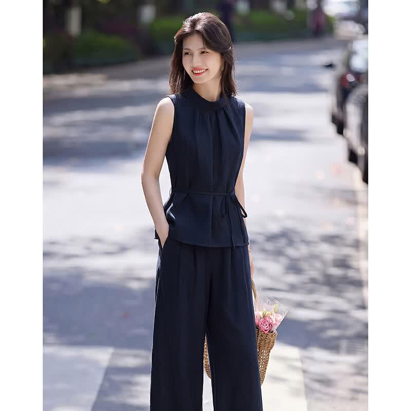 Lyocell Sleeveless Women's Summer Set