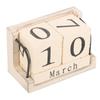 Wooden Block Calendar Tabletop Block Calendar for Home Use