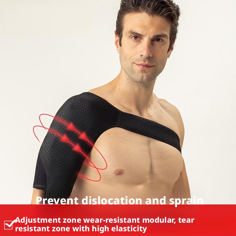 In Stock Adjustable Breathable Neoprene Quick Dry Rotator Cuff Shoulder Support Brace Sleeve for Recovery чёрный