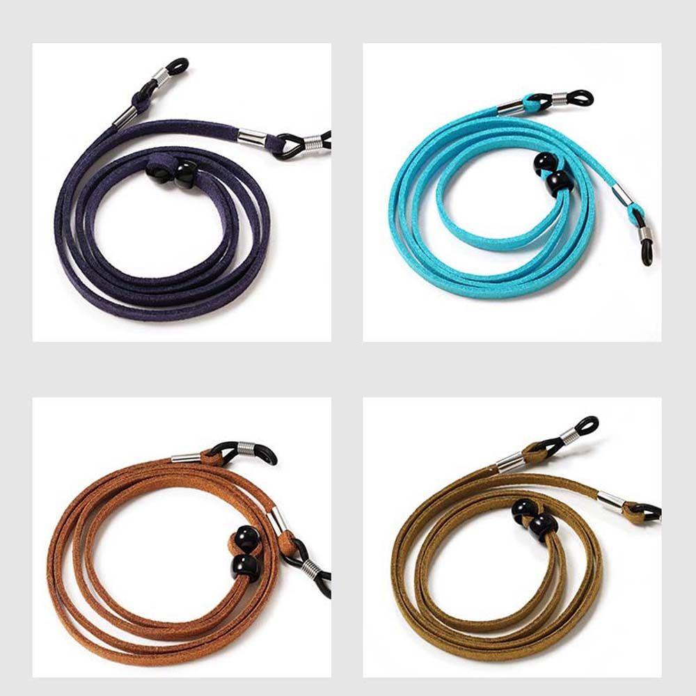 Goldfarbenes Nackenband Seil Brillenketten Sonnenbrillenketten Brillen Lanyard Leder Brillenband