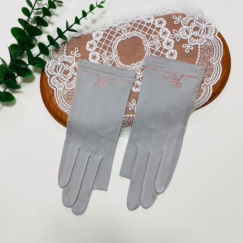 Thin UV Protection Touchscreen Gloves for Women - Breathable, Non-slip, Elastic, Perfect for Spring & Autumn Driving