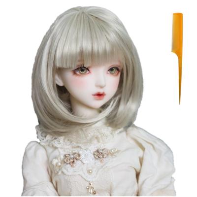 Peruka dla i i Proste Odporne na ciepło Cal Głowa DIY Akcesoria do włosów dla lalek 1/3 1/6 Lalki BJD/SD, Kręcone, Długie, Włosy, (180°C), 8-9 (21-24 cm