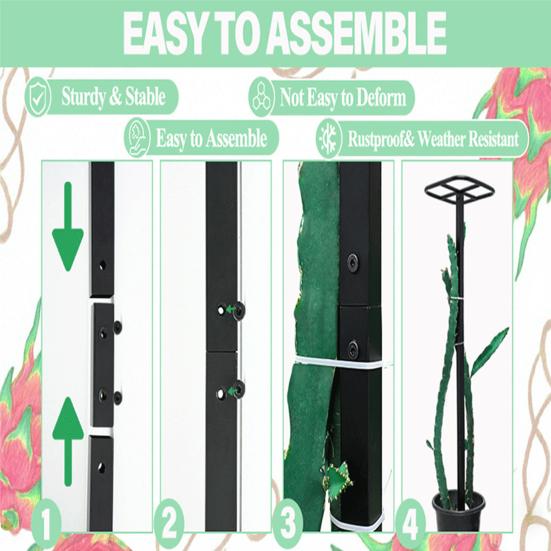 Drakenvrucht Klimrek Metaal Klimplant Ondersteuning Klimrek Verstelbare Tuinondersteuning Plant Klimframe voor Verticale Tuinbouw Klimplanten